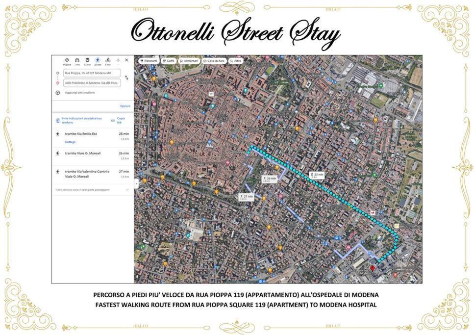 Ottonelli Street Stay- Wifi Fibra Free Tra Storchi & Centro Storico Modena Eksteriør billede