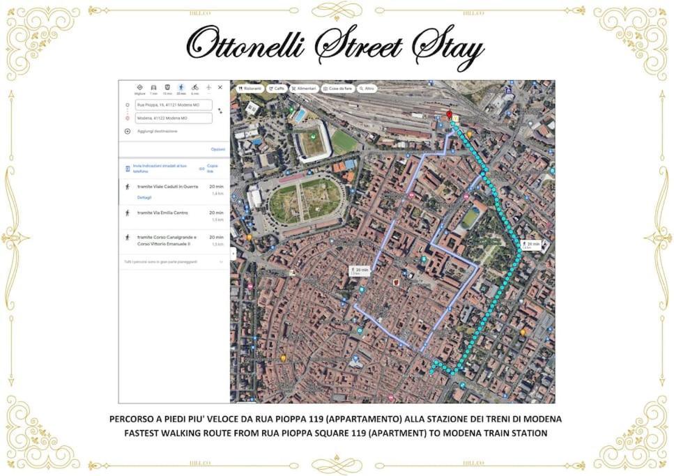 Ottonelli Street Stay- Wifi Fibra Free Tra Storchi & Centro Storico Modena Eksteriør billede