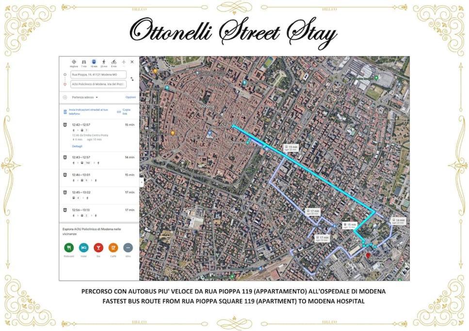 Ottonelli Street Stay- Wifi Fibra Free Tra Storchi & Centro Storico Modena Eksteriør billede